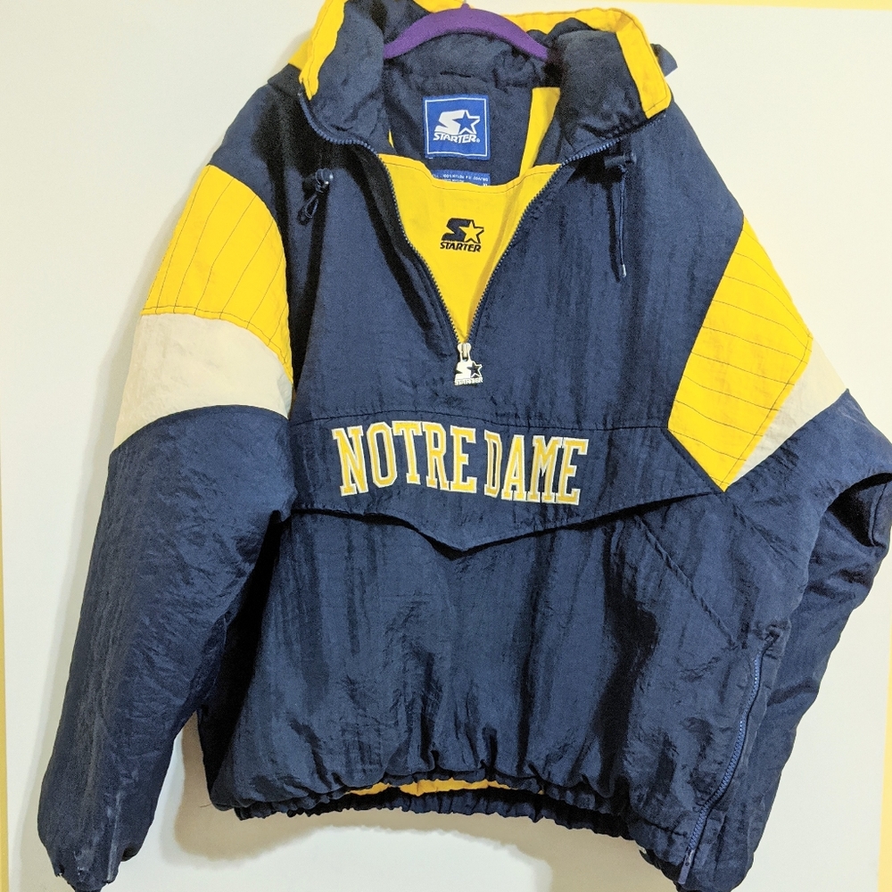Vtg Notre Dame Starter Jacket
